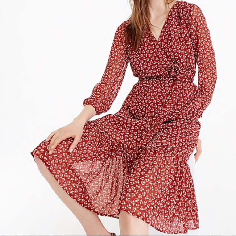 J. Crew Point Sur faux-wrap dress